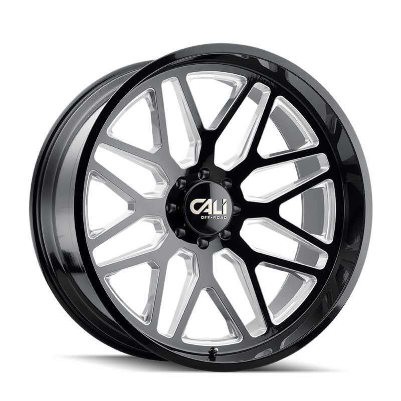 CALI Off-Road | INVADER 22x12.0 ET-51 - Gloss Black Milled