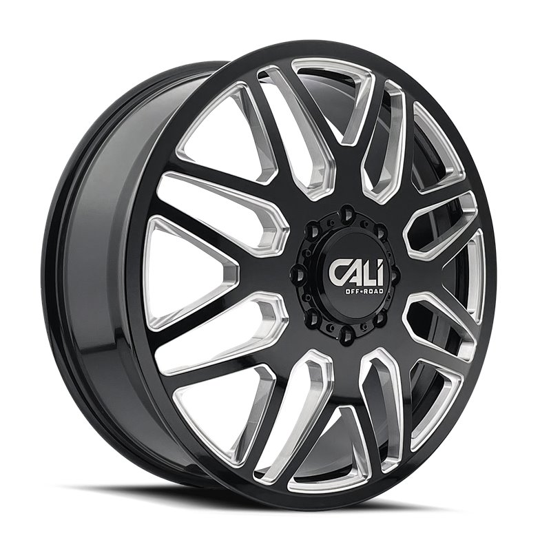 CALI Off-Road | INVADER DUALLY 22x8.3 ET-232 - Gloss Black Milled