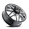 CALI Off-Road | INVADER DUALLY 22x8.3 ET115 - Gloss Black Milled