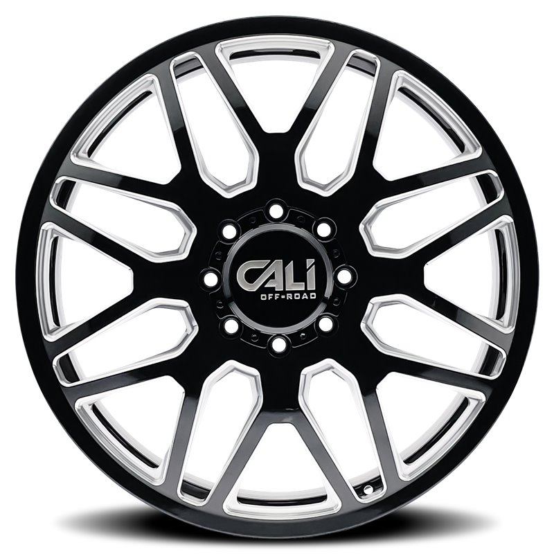CALI Off-Road | INVADER DUALLY 22x8.3 ET115 - Gloss Black Milled