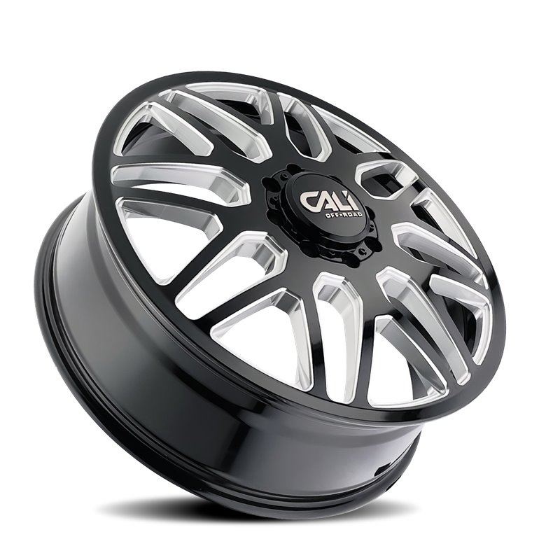 CALI Off-Road | INVADER DUALLY 22x8.3 ET115 - Gloss Black Milled