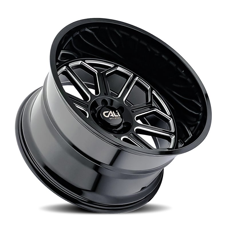 CALI Off-Road | AUBURN 20x10.0 ET-25 - Gloss Black Milled