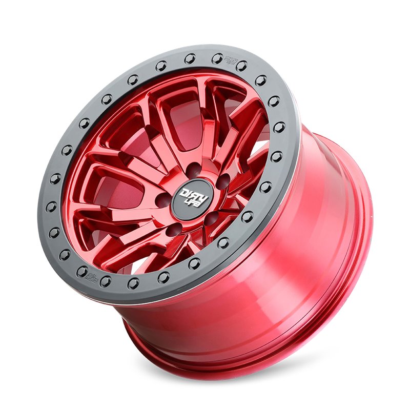 Dirty Life | DT-1 17x9.0 ET-12 - Gloss Crimson Candy Red