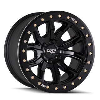 Dirty Life | DT-1 17x9.0 ET-12 - Satin Black