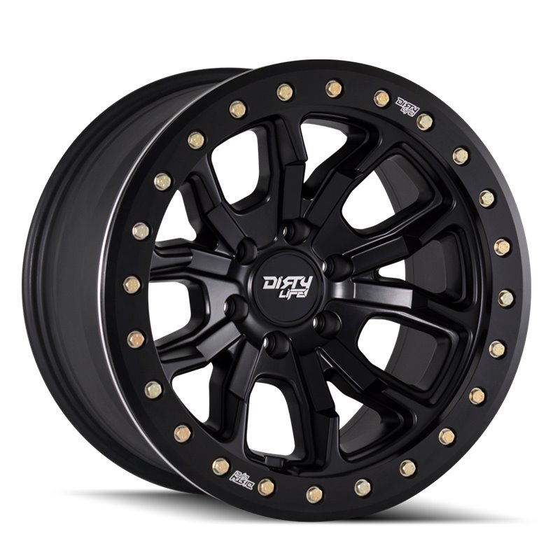 Dirty Life | DT-1 17x9.0 ET-12 - Satin Black