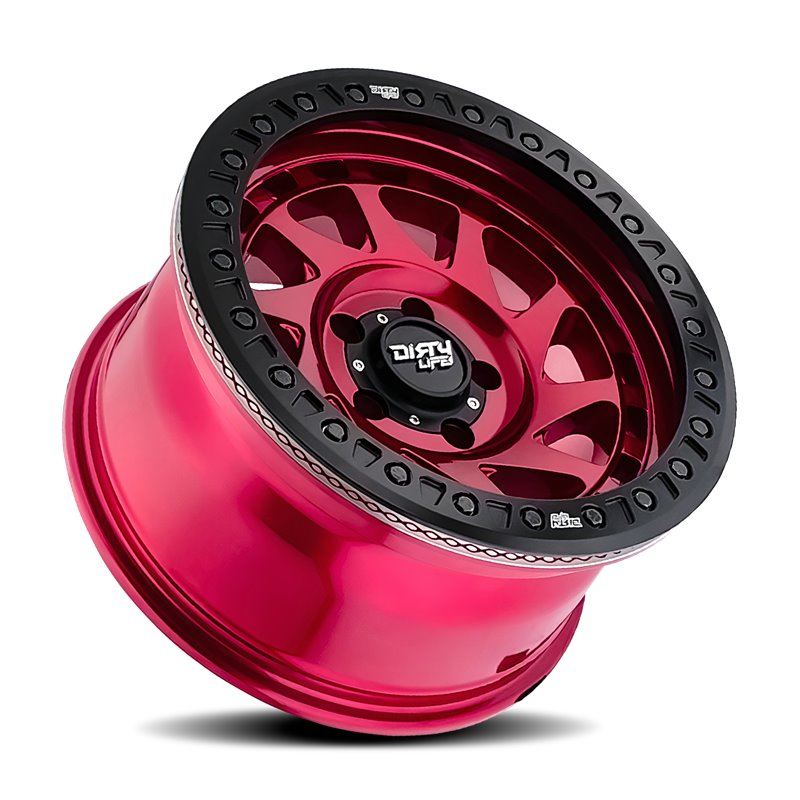 Dirty Life | ENIGMA RACE 17x9.0 ET-38 - Gloss Crimson Candy Red