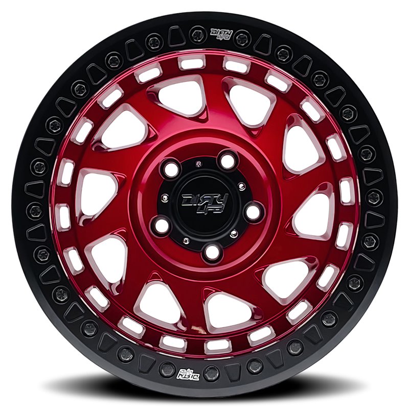 Dirty Life | ENIGMA RACE 17x9.0 ET-38 - Gloss Crimson Candy Red