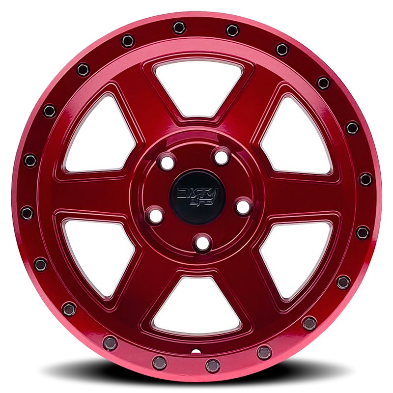 Dirty Life | COMPOUND 17x9.0 ET-12 - Gloss Crimson Candy Red