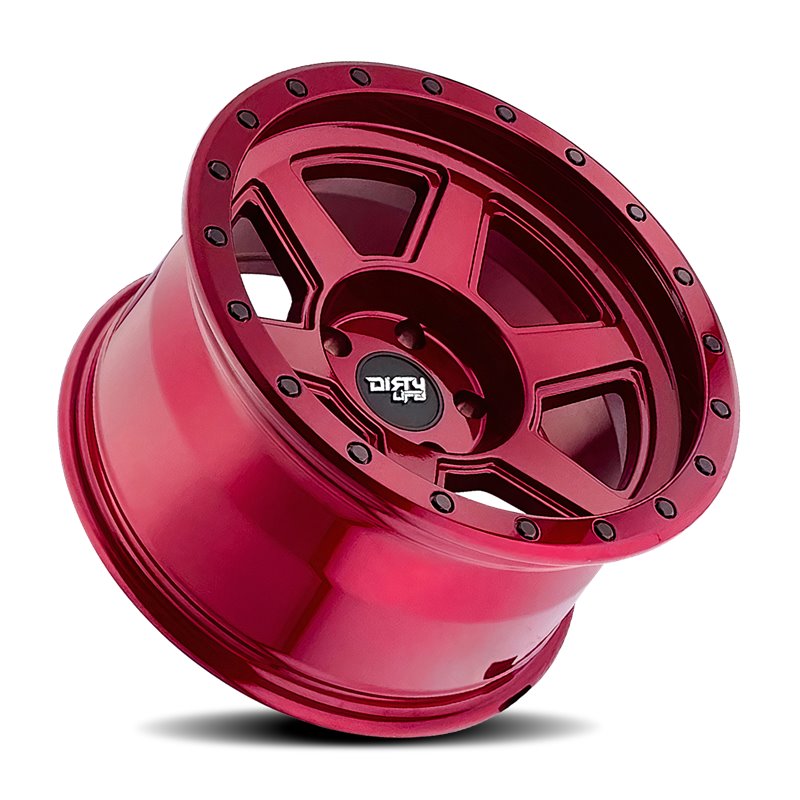 Dirty Life | COMPOUND 17x9.0 ET-38 - Gloss Crimson Candy Red