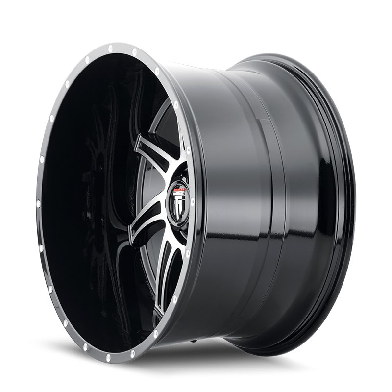 American Truxx | VORTEX 22x12.0 ET-44 - Gloss Black Machined