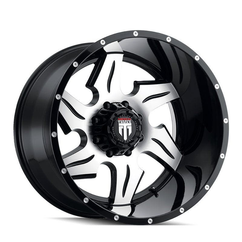 American Truxx | NINJA 22x14.0 ET-76 - Gloss Black Machined