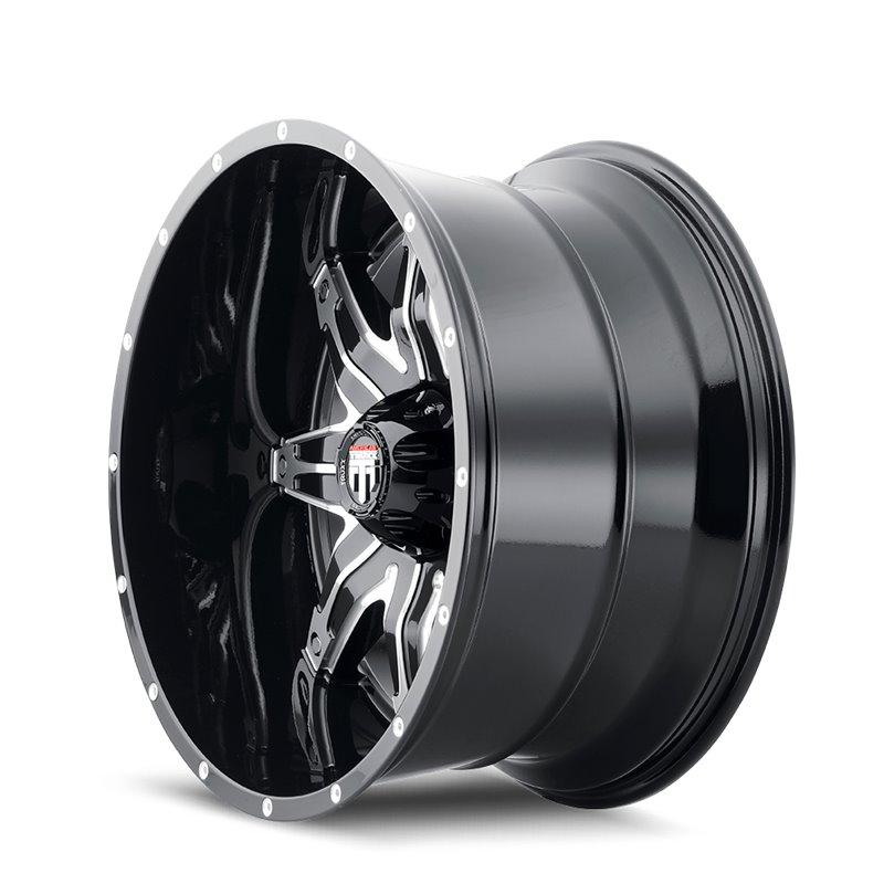 American Truxx | LONESTAR 22x12.0 ET-44 - Gloss Black Machined
