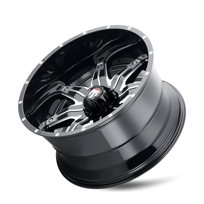 American Truxx | LONESTAR 22x12.0 ET-44 - Gloss Black Machined