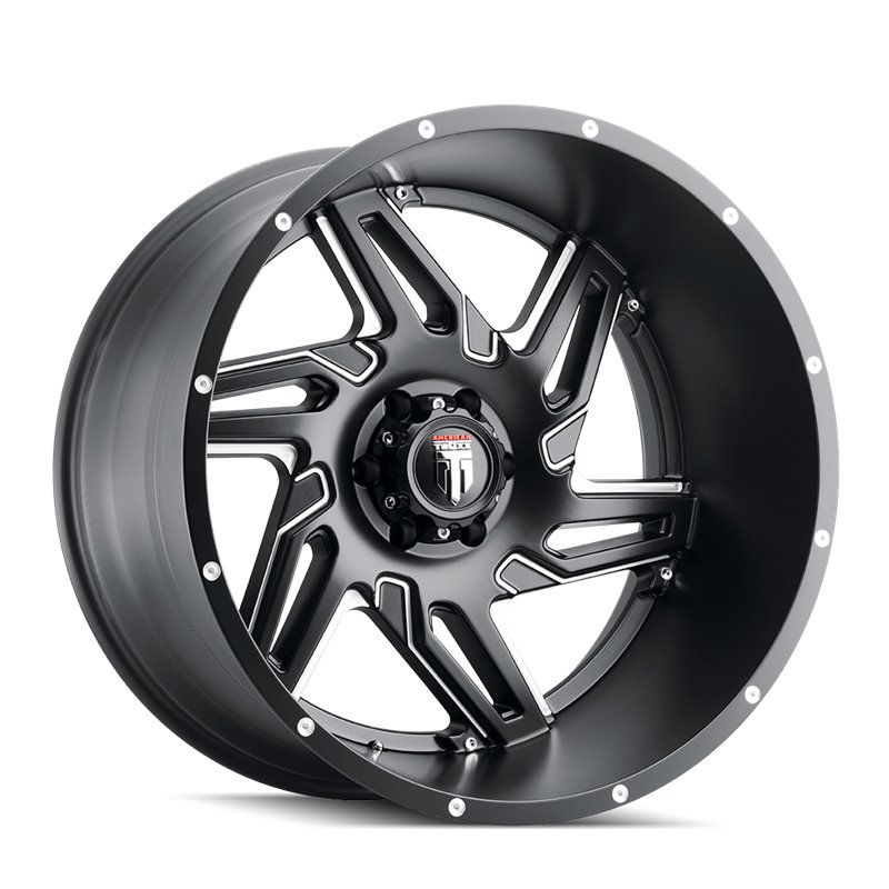 American Truxx | SPURS 24x14.0 ET-76 - Satin Black Milled