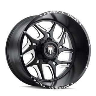 American Truxx | SWEEP 24x14.0 ET-76 - Satin Black Milled