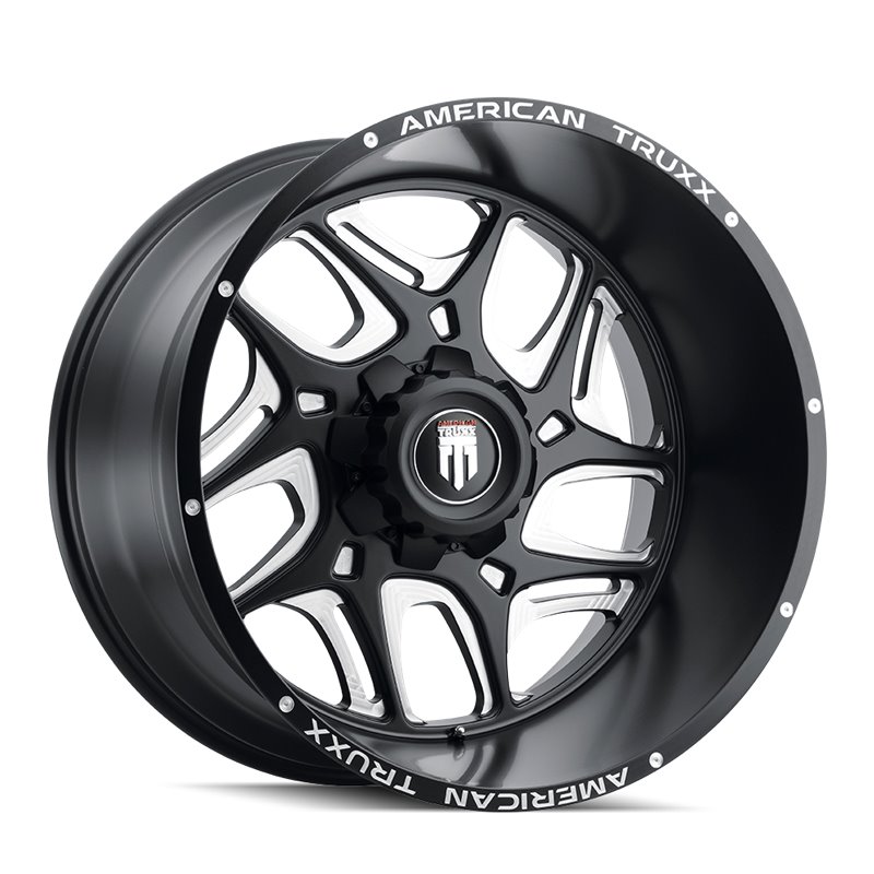 American Truxx | SWEEP 24x14.0 ET-76 - Satin Black Milled