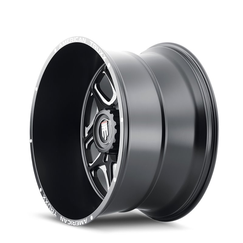 American Truxx | SWEEP 24x14.0 ET-76 - Satin Black Milled