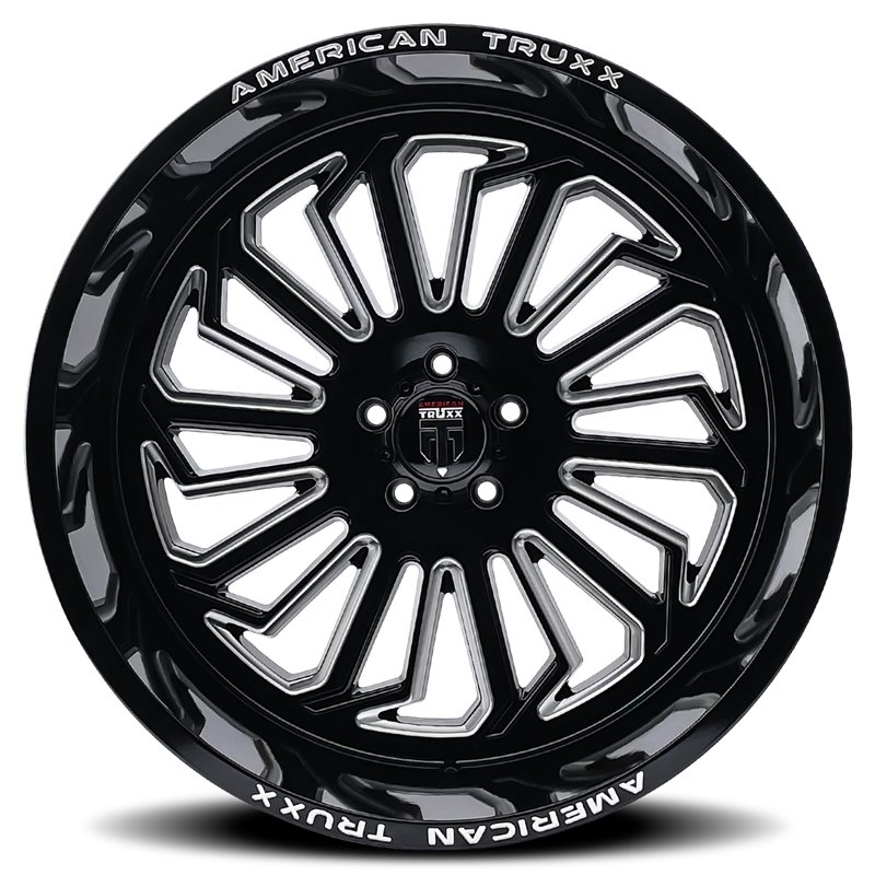 American Truxx | BUTCHER 24x14.0 ET-76 - Gloss Black Milled