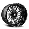American Truxx | BUTCHER 24x14.0 ET-76 - Gloss Black Milled