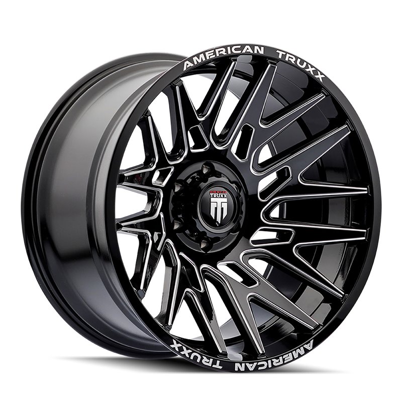 American Truxx | EVOLUTION 22x12.0 ET-44 - Gloss Black Milled