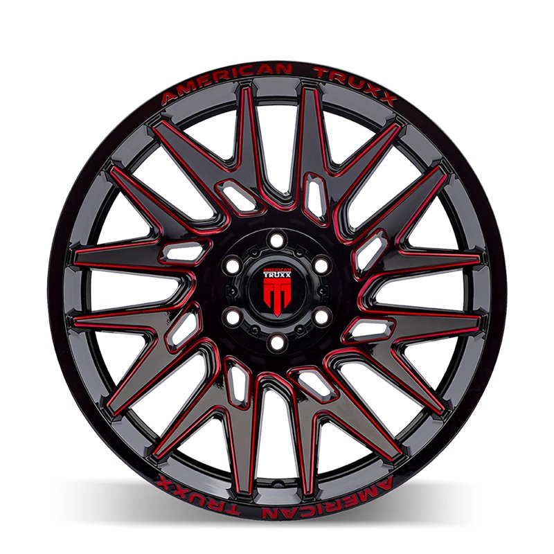 American Truxx | EVOLUTION 22x12.0 ET-44 - Gloss Black Prizm Red