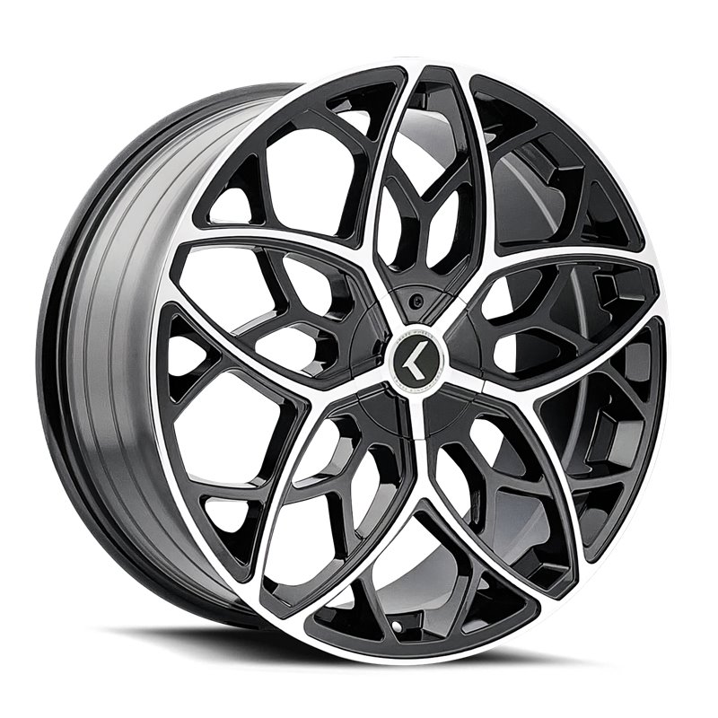 KRAZE | RICOCHET 22x8.5 ET38 - Gloss Black Machined