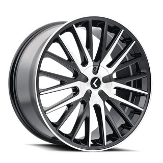 KRAZE | DOUBLE DOWN 22x8.5 ET38 - Gloss Black Machined