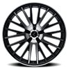 KRAZE | DOUBLE DOWN 22x8.5 ET38 - Gloss Black Machined