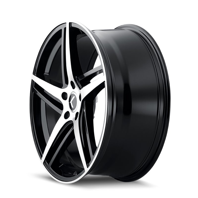 KRAZE | MILANO 20x8.5 ET38 - Gloss Black Machined