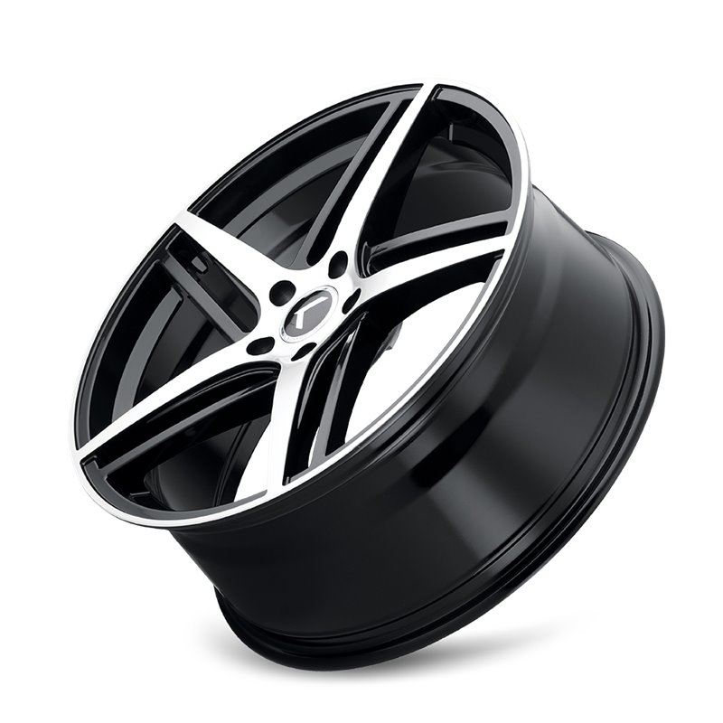 KRAZE | MILANO 20x8.5 ET38 - Gloss Black Machined