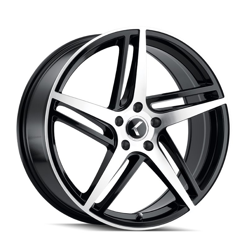 KRAZE | MILANO 20x8.5 ET38 - Gloss Black Machined
