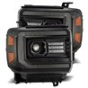 AlphaRex | Projector Headlights Alpha-Black - Sierra 2500 HD / 3500 HD 6.0L / 6.6L 2015-2018