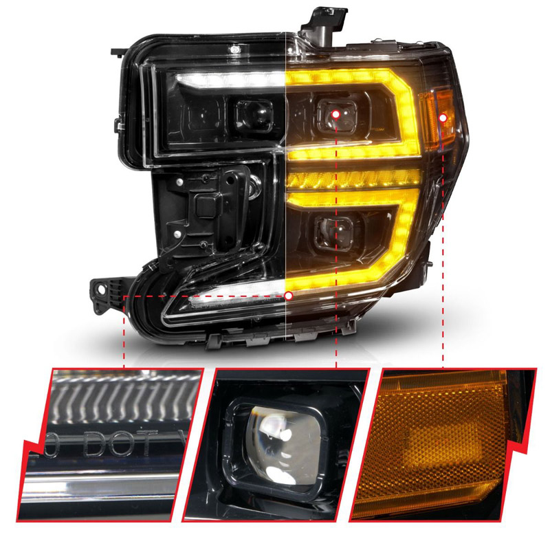 Anzo USA | LED Projector Headlights - Sierra 1500 2019-2021