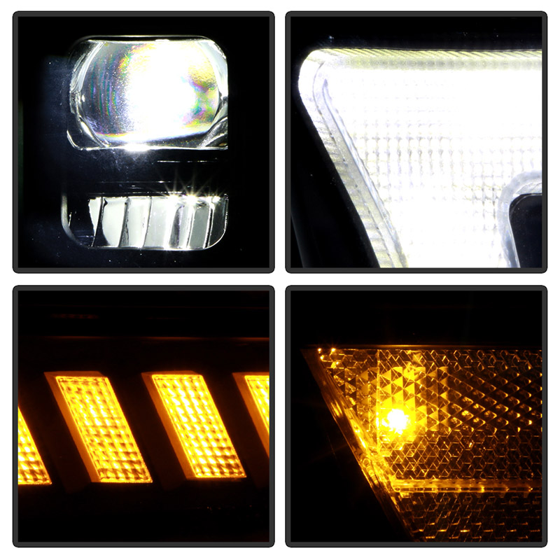 SPYDER | High-Power LED Module ( Low Beam ) Equipped Headlights - Black - Ram 2500 / 3500 2019-2022