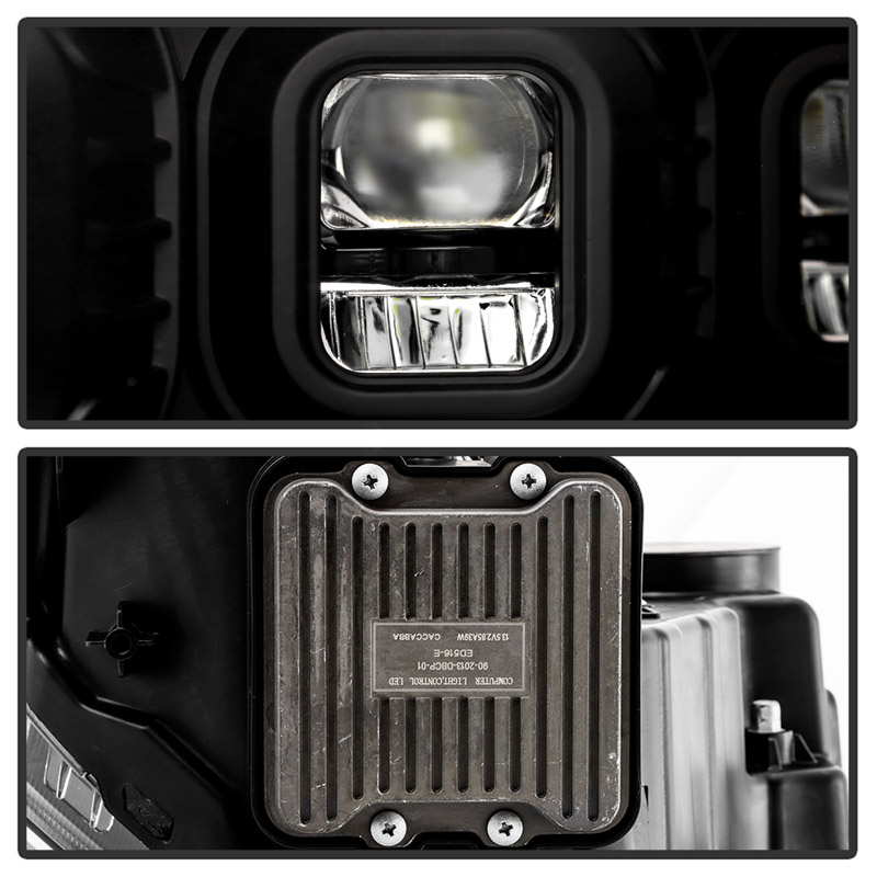 SPYDER | High-Power LED Module ( Low Beam ) Equipped Headlights - Black - Ram 2500 / 3500 2019-2022