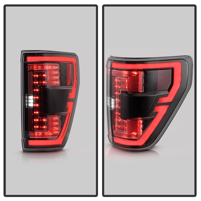 SPYDER | LED Tail Lights - Black - F-150 2021-2023