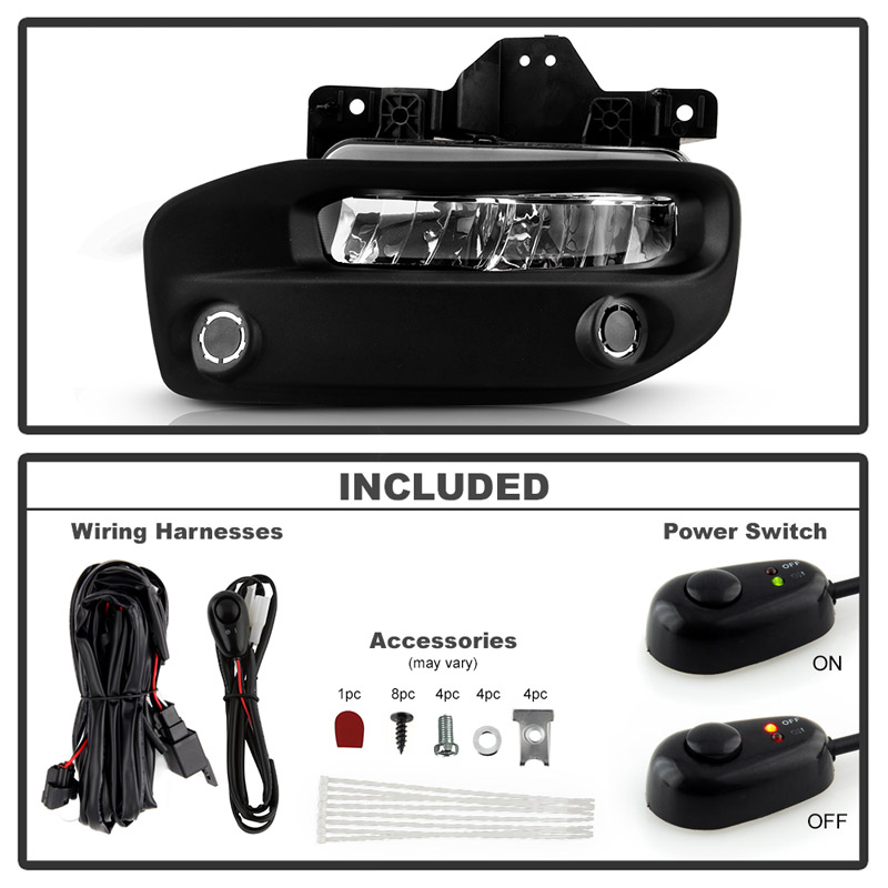 SPYDER | OEM Full LED Fog Lights W/Universal Switch - Ram 2500 / 3500 2019-2022