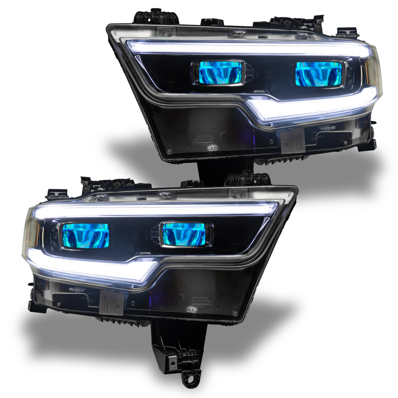 Oracle | 2019-2021 RAM 1500 ColorSHIFT(tm) RGB LED Projector Headlight Demon Eye Kit - Ram 1500 2019-2024