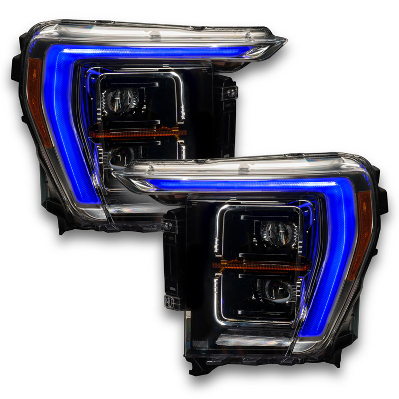 Oracle | 2021-2022 Ford F-150 ColorSHIFT(tm) RGB+W Headlight DRL Upgrade Kit - F-150 2021-2023