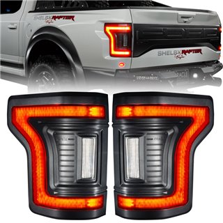Oracle | Black Series Flush Style LED Tail Lights for 2015-2020 Ford F-150 - F-150 2015-2020