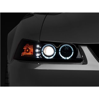 Raxiom | Dual LED Halo Projector Headlights - Mustang 1999-2004