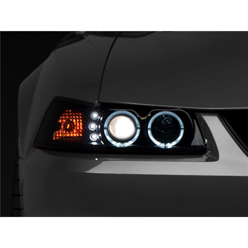 Raxiom | Dual LED Halo Projector Headlights - Mustang 1999-2004