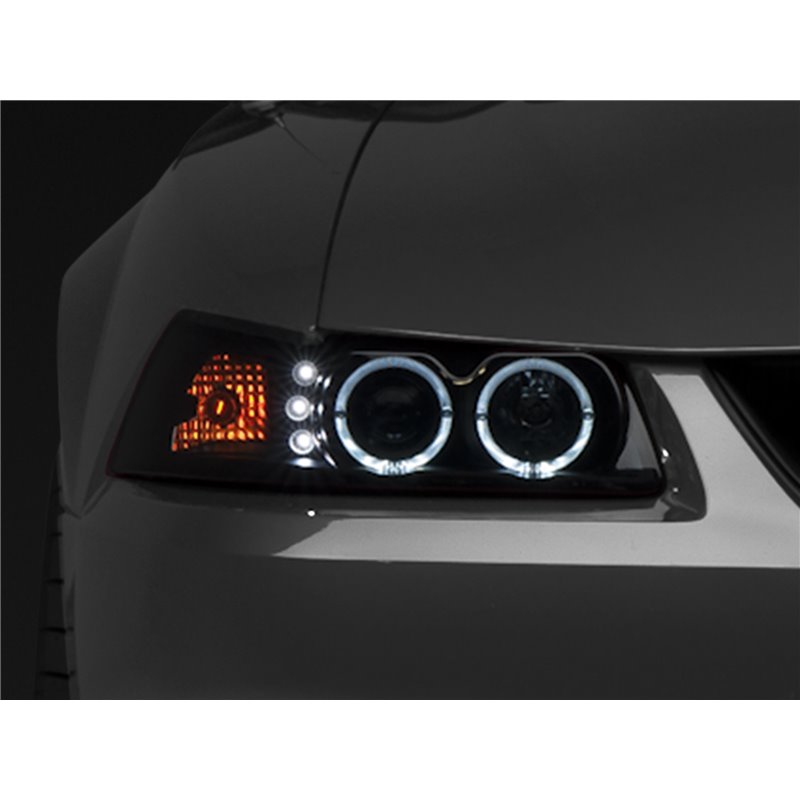 Raxiom | Dual LED Halo Projector Headlights - Mustang 1999-2004