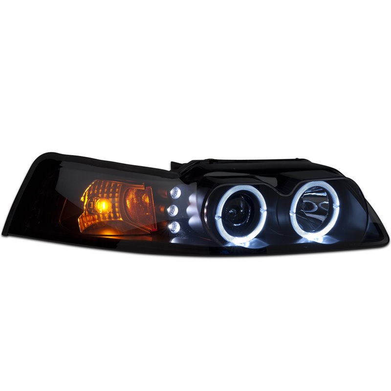 Raxiom | Dual LED Halo Projector Headlights - Mustang 1999-2004