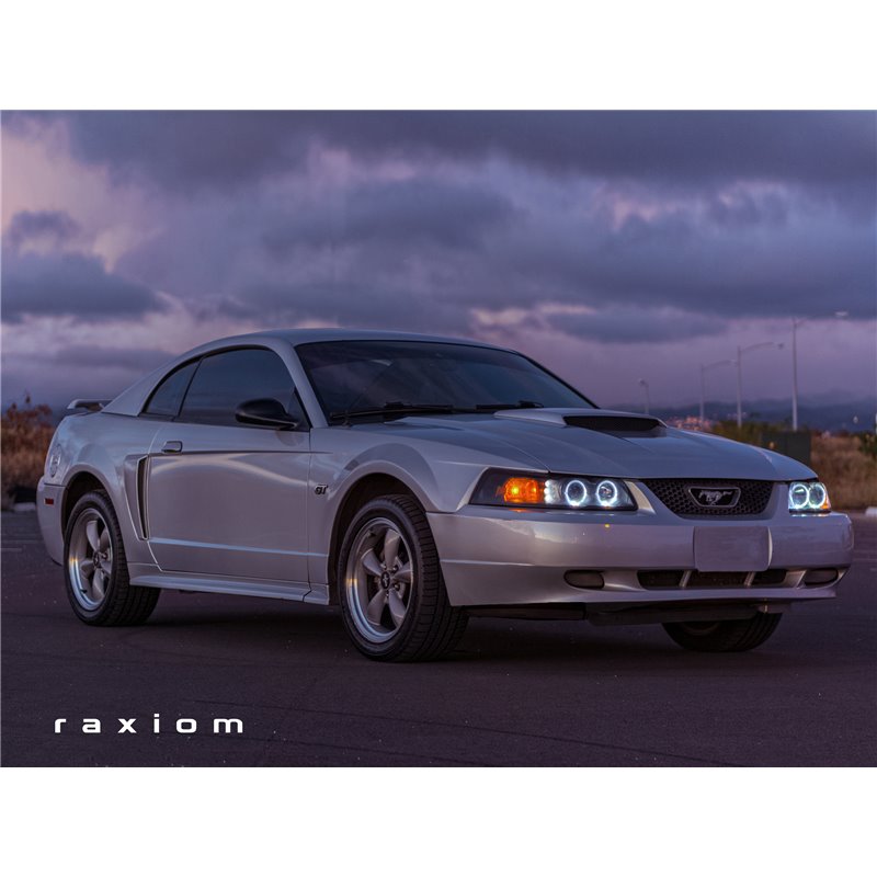 Raxiom | Dual LED Halo Projector Headlights - Mustang 1999-2004