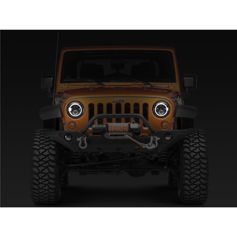Raxiom | Axial Series LED Halo Headlights with DRL and Amber Turn Signals - Wrangler / Wrangler (JK) 1997-2018