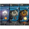 Raxiom | Axial Series LED Halo Headlights with DRL and Amber Turn Signals - Wrangler / Wrangler (JK) 1997-2018