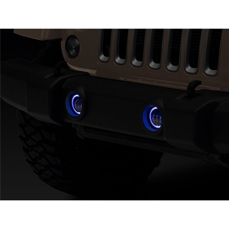 Raxiom | Axial Series 4-Inch LED Fog Lights with RGB Halo - Wrangler (JK) 3.6L / 3.8L 2007-2018