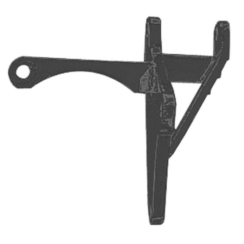 Trans-Dapt | OEM-Style ALTERNATOR Bracket (Bottom); CHEVY BB (65-68);SHORT W/P-ASPHALT BLACK - Camaro / Corvette 6.5L 1965-1967