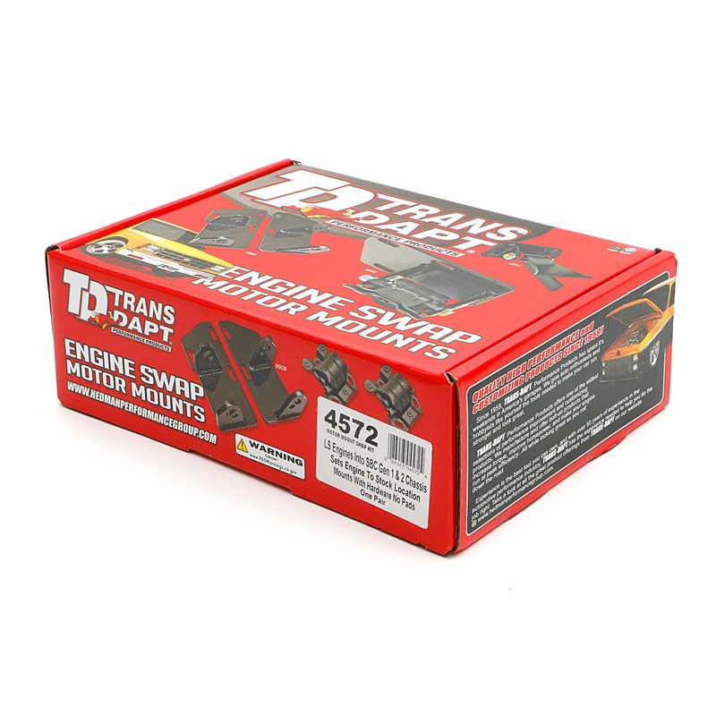 Trans-Dapt | GM LS ENGINE into SB CHEVY CHASSIS (Factory location)-Motor Mount Plates Only